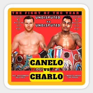 Canelo vs Charlo Alternative Sticker